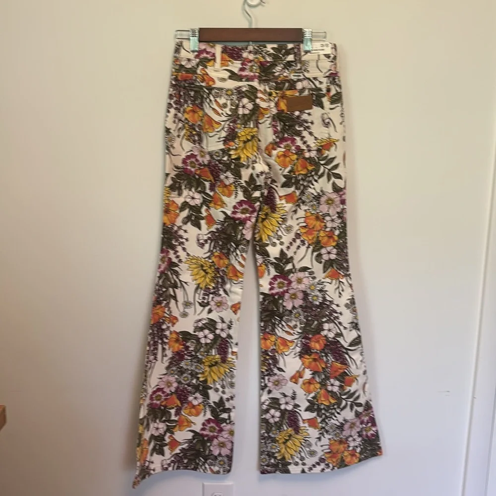 Wrangler Orange and Cream Boot Cut Flare Pants - Picture 11 of 11